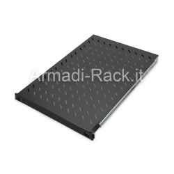 Ripiano estraibile per armadi rack 19 pollici, occupa 1U (un unità rack), profondo 720 mm, colore nero RAL9005 (DN-19 TRAY-2-1000SW)