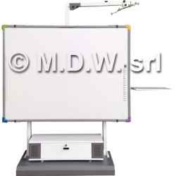 Supporto universale integrato motorizzato per lavagne interattive. Per lavagne con dimensioni da 830 a 1460 mm