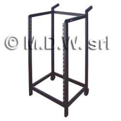 Supporto 20 unità rack 19” da pavimento dotato di 2 ruote posteriori
