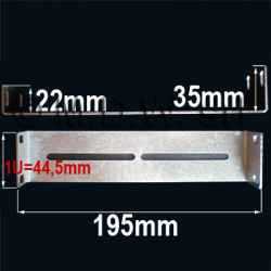 Coppia staffe in acciaio zincato per cassetto C38000 o guide telescopiche