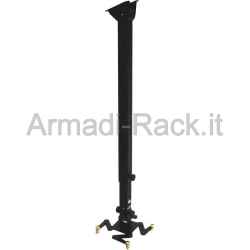 Supporto universale professionale telescopico (90-150 cm), da soffitto per video proiettori