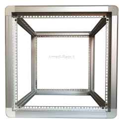 Telaio rack open frame 19 pollici - 10U, 551 x 551 x 551 mm (L x P x H), in alluminio anodizzato