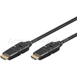 Cavo di connessione hdmi con connettore ruotabile mt. 2