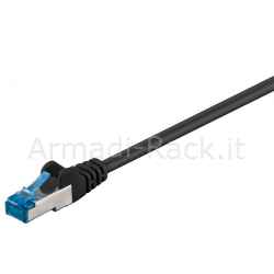 Cat 6a s/ftp lszh patch cord mt 5 nero