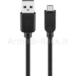 Cavo di connessione micro usb "b" - lunghezza mt. 5 schermato